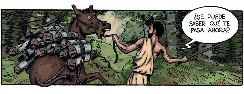 Por un puñado de Dracmas es un cómic de acción en la antigua Grecia